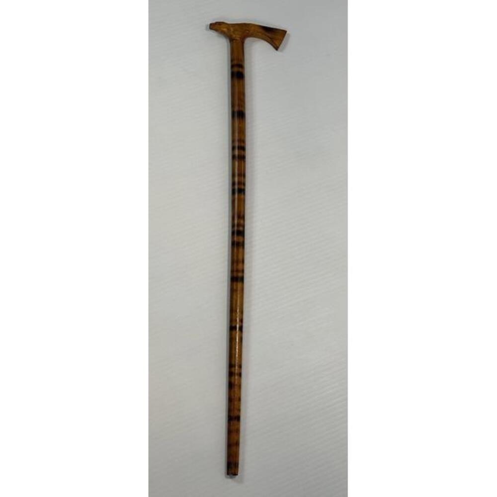 Vintage Wood Eagle Head Handle Victorian Wooden Walking Stick Cane Souvenir 22”
